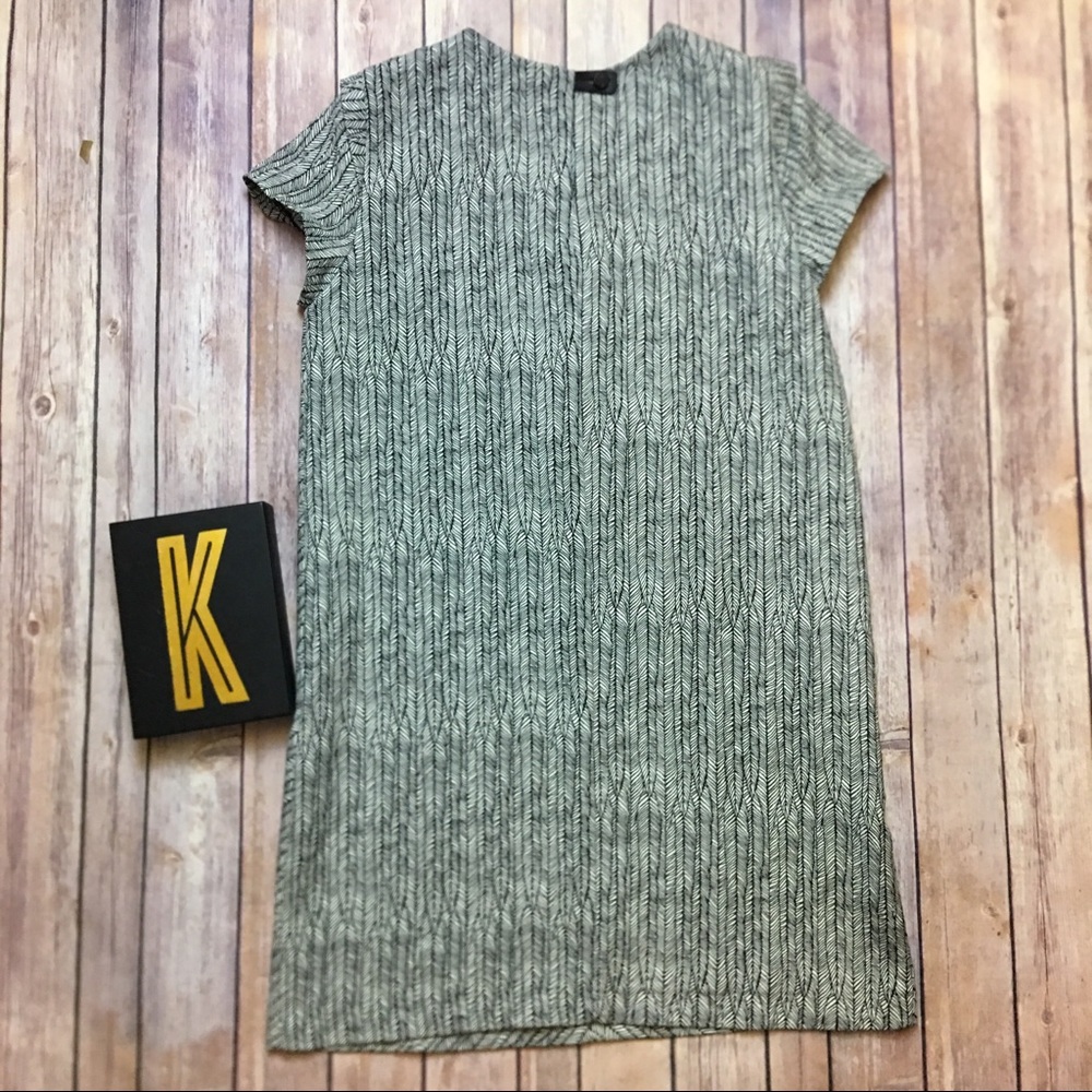 ZARA BASIC Black/White Patterned Dress Size Med
